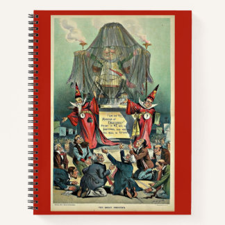 1896 Punch cartoon 'The Great Unknown' Notebook