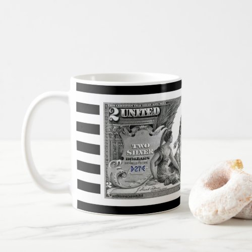 1896 Silver Certificate  Electricity  Commerce Coffee Mug
