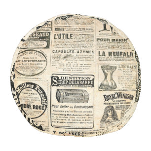 1897 French Newspaper Advertisement Pouf
