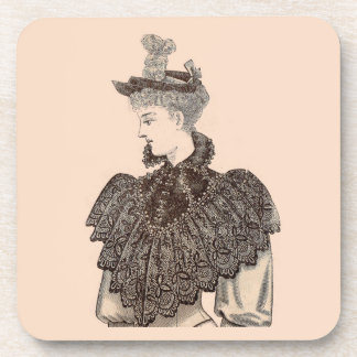 1897 Victorian woman Coaster