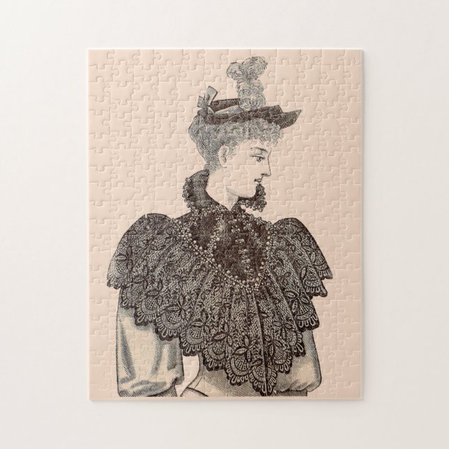 1897 Victorian woman Jigsaw Puzzle (Vertical)