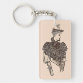 1897 Victorian woman Keychain