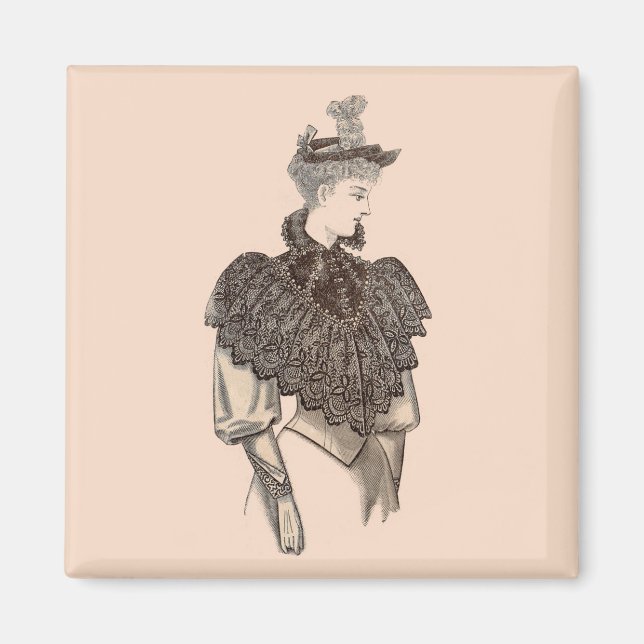 1897 Victorian woman Magnet (Front)