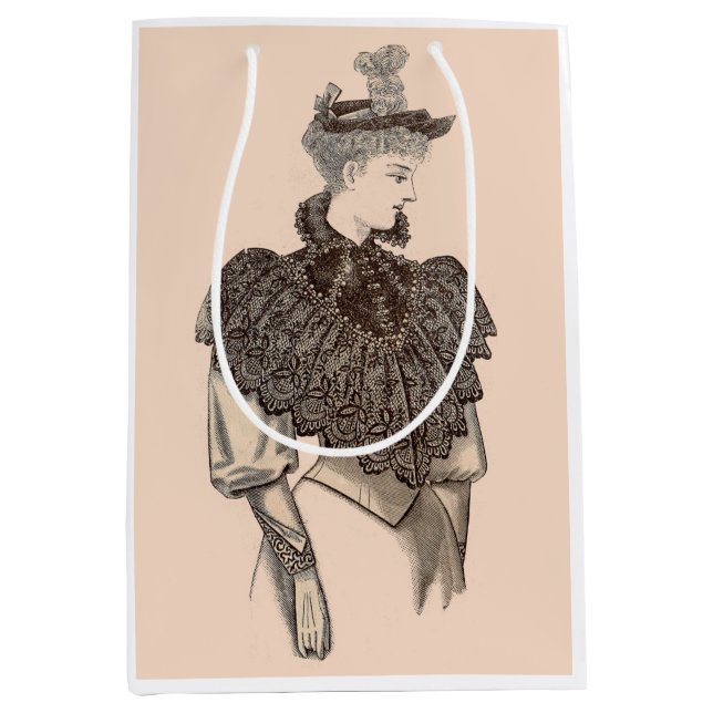 1897 Victorian woman Medium Gift Bag (Front)