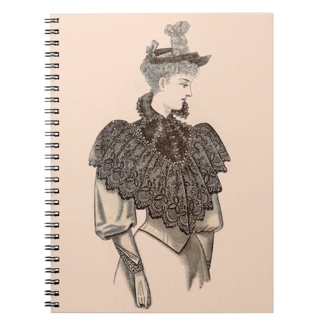 1897 Victorian woman Notebook (Front)