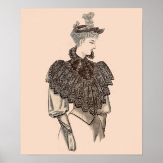 1897 Victorian woman Poster