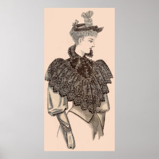 1897 Victorian woman Poster