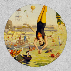 1898 Coney Island Sideshow Poster Patch