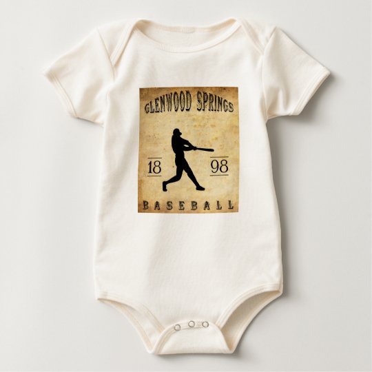 1898 Glenwood Springs Colorado Baseball Baby Bodysuit