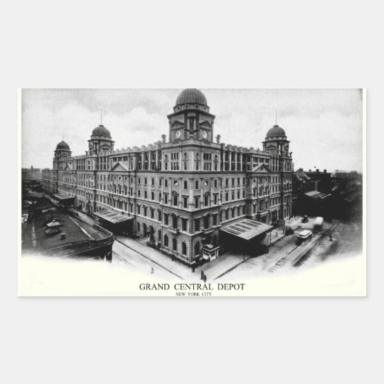 1898 Grand Central Depot Rectangular Sticker