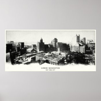 1898 New York Panorama Poster by historicimage at Zazzle