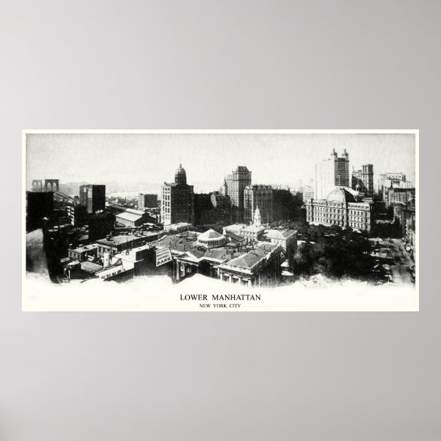 1898 New York Panorama Poster (Front)