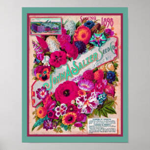 1898 Salzer Seed Company Catalog Poster