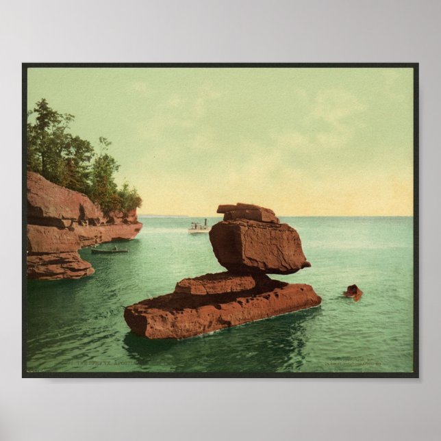 1898 The Sphinx, Apostle Islands, Lake Superior Poster (Front)