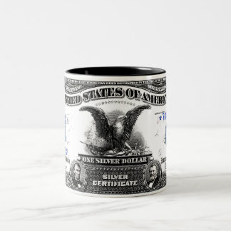 1899 1 Dollar Silver Certificate Black Eagle Mug