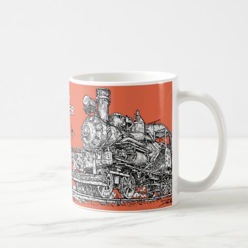 1899 Heisler Steam Engine Coffee Mug