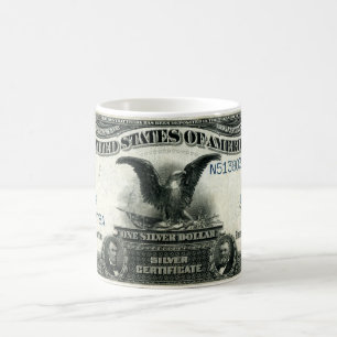 1899 One Dollar US Silver Certificate Coffee Mug