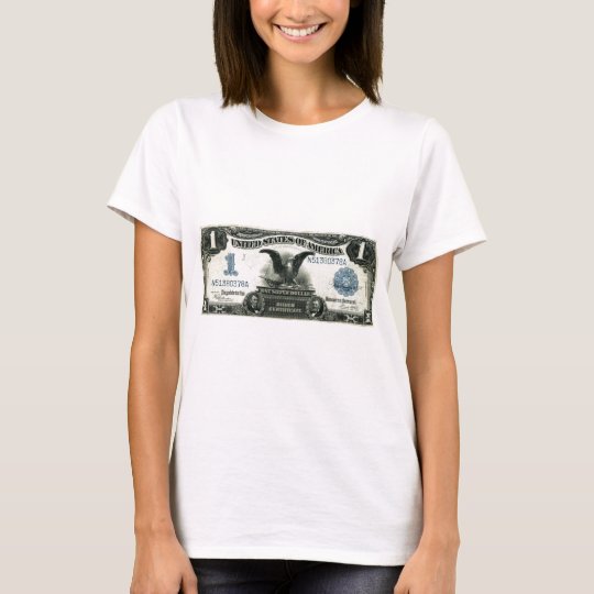 1899 One Dollar US Silver Certificate T-Shirt