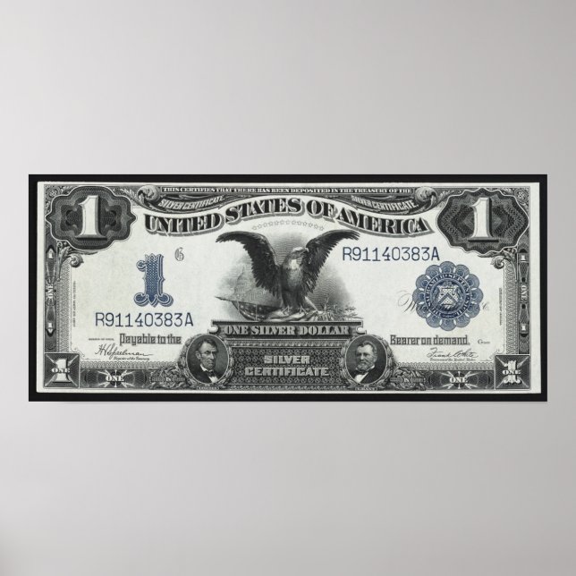 1899 SERIES SILVER CERTIFICATE POSTER (Front)