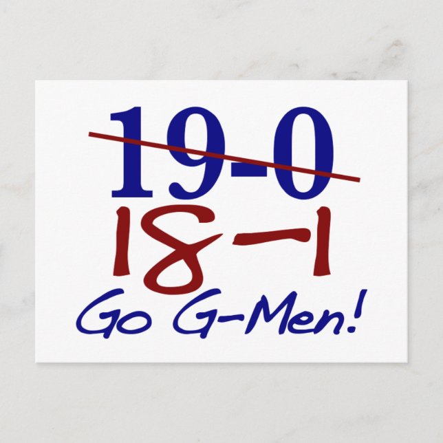 18-1 Go G-Men Postcard (Front)