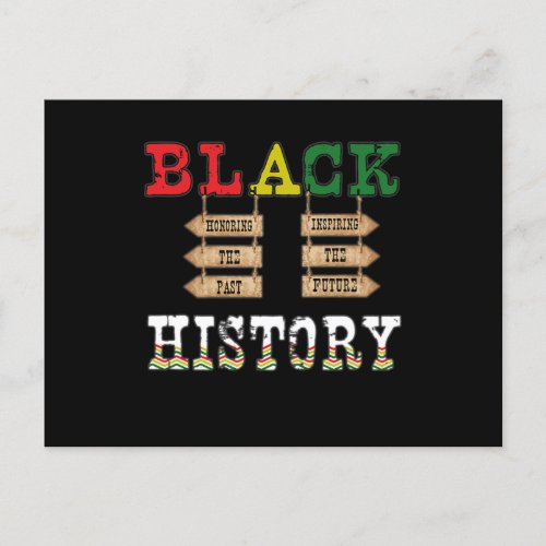 18 Black History Month African American Black Prid Invitation Postcard