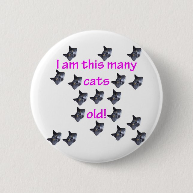 18 Cat Heads Old Pinback Button (Front)