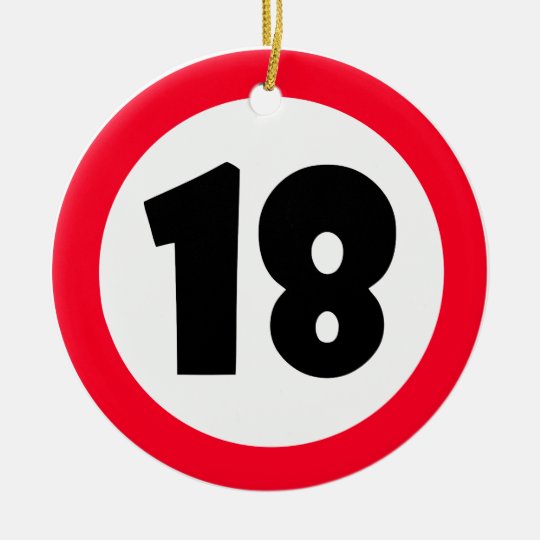 18 cm ceramic ornament