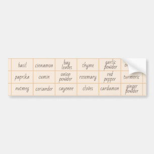 18 Customizable Kitchen Spice Sticker Labels
