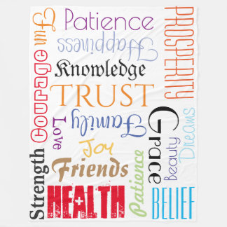 18 Extraordinary Life Wishes Blanket, fleece