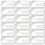 18 Floral Wedding Invitation Shipping Address Sticker<br><div class="desc">18 Blush Floral Wedding Guest Recipient Name Address Shipping Labels</div>