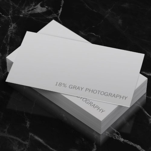 18 Gray Card Photographer QR Code Business Card