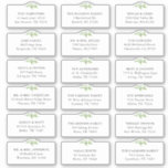 18 Greenery Wedding Shipping Address Sticker<br><div class="desc">18 18 Greenery Wedding Shipping Address Sticker Guest Recipient Name Address Shipping Labels</div>