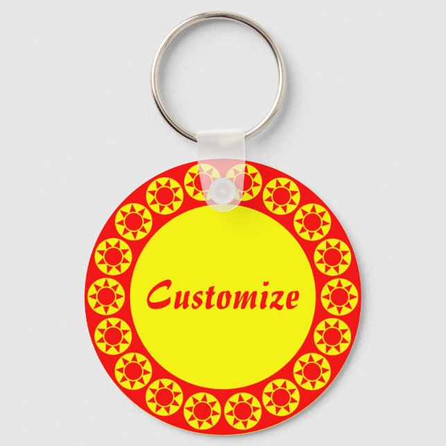 18 Hours in a Day Template v2 Keychain (Front)