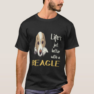 18 Life Just Better With A Beagle T-Shirt