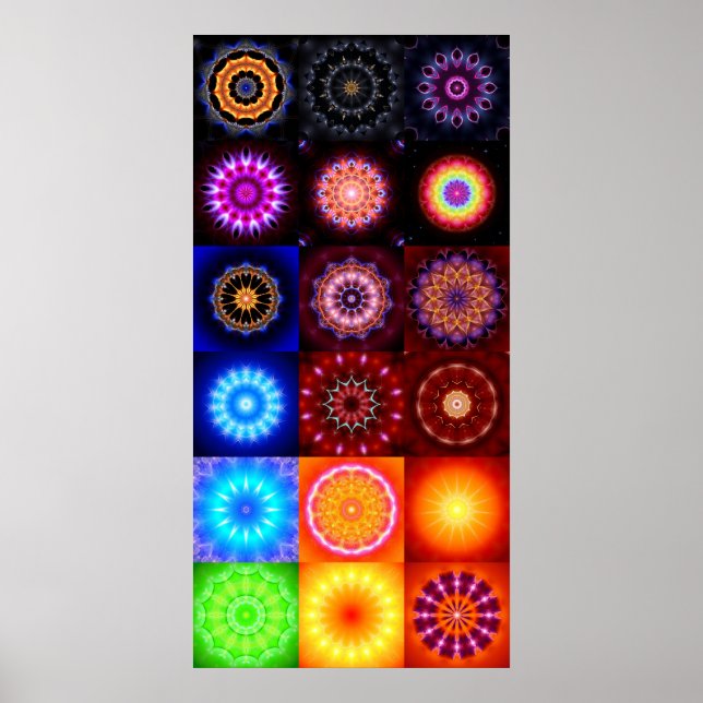 18 Mandalas Poster (Front)