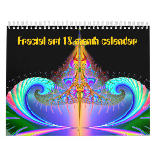 18 month fractal art calendar