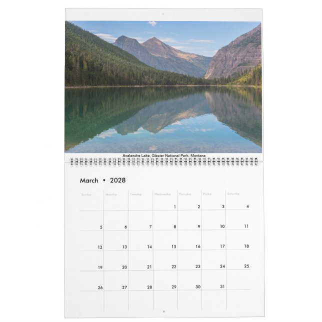 18 month scenic calendar (Mar 2028)