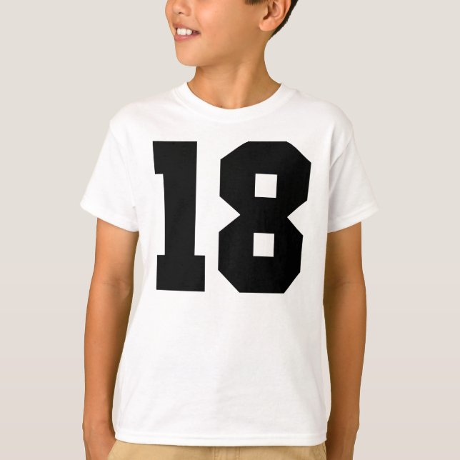 18 - Number 18 T-Shirt (Front)
