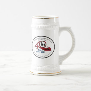 18 oz Stein with PFDC 40th Anniversary logo.