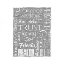 18 Personalized Names or Words Best Wishes fleece