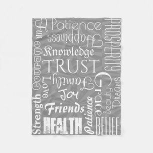 18 Personalized Names or Words Best Wishes fleece