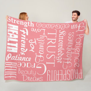 18 Personalized Names or Words Best Wishes fleece