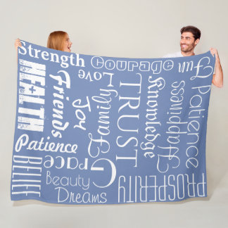 18 Personalized Names or Words Best Wishes fleece