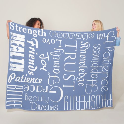 18 Personalized Names or Words Best Wishes fleece