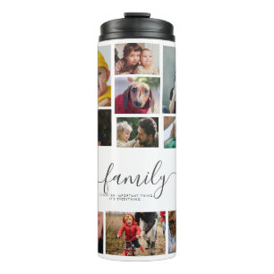18 Photo Collage Cute Family Love Memory Thermal Tumbler