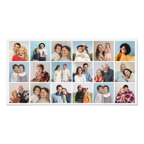 18 Photo Collage Editable Color Photo Enlargement