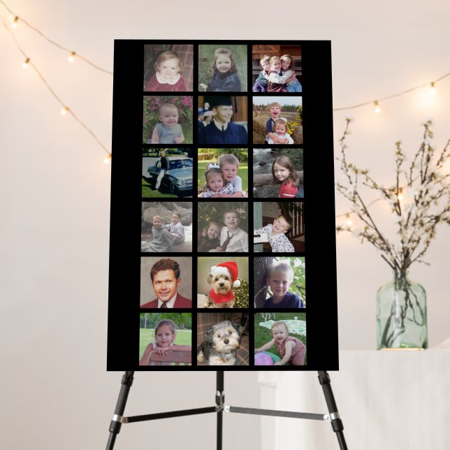 18 photo collage maker - square or instagram foam board (In Situ (Stand))