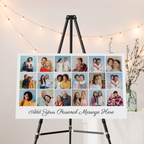 18 Photo Color Add Your Greeting Editable Color Foam Board