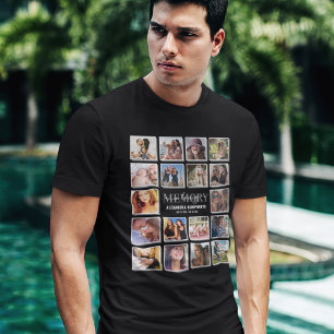 18 Photo In Loving Memory Funeral T-Shirt