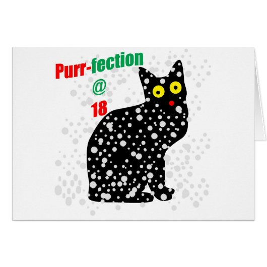 18 Snow Cat Purr-fection Cards (Front Horizontal)